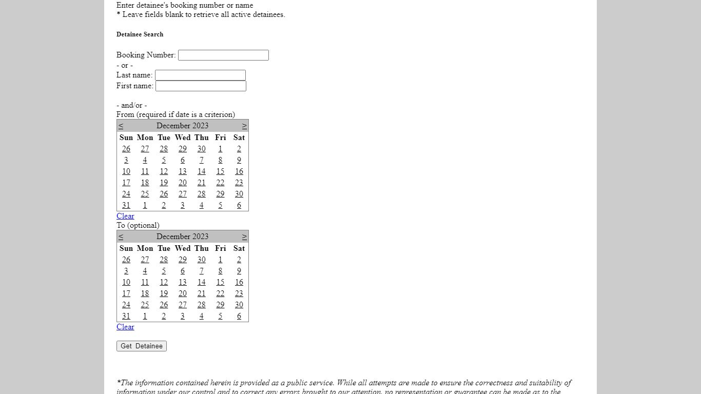 Pitt County Inmate Search